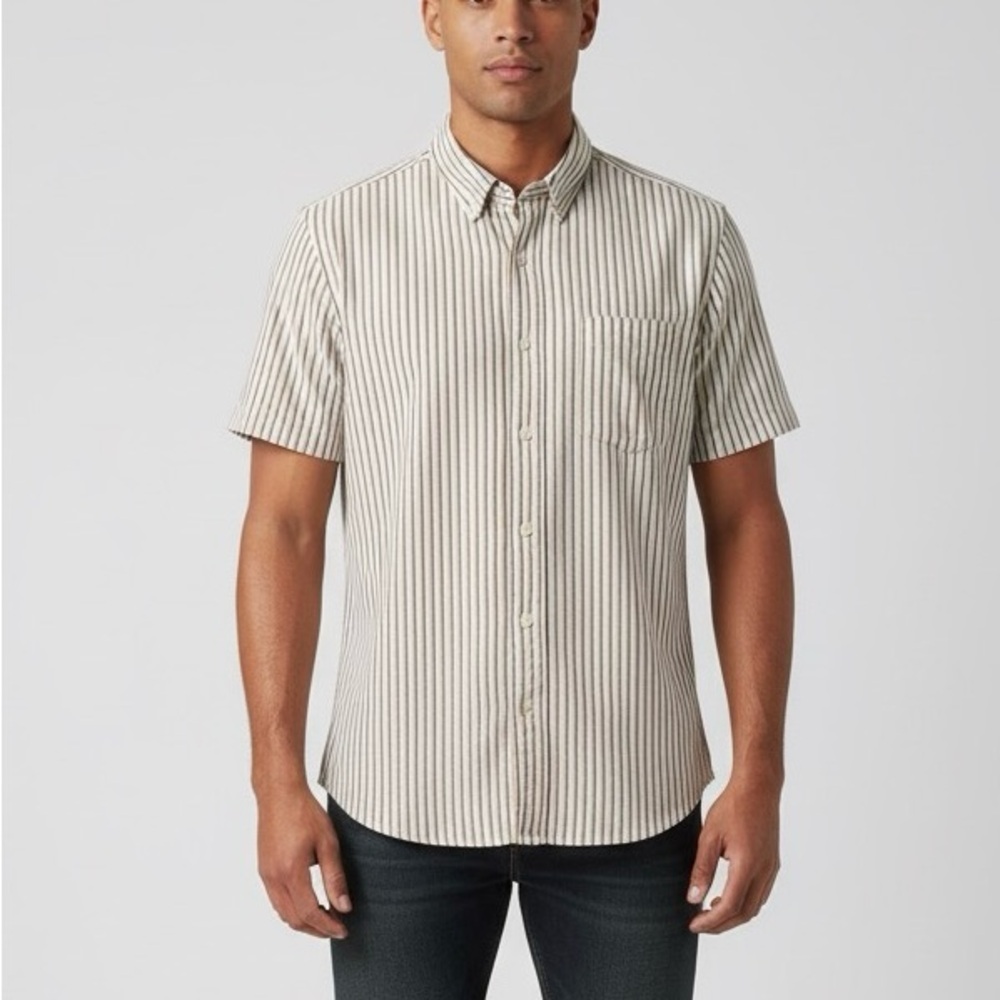 Bonobos Men's Casual Short Sleeve Slim Fit Striped Shirt